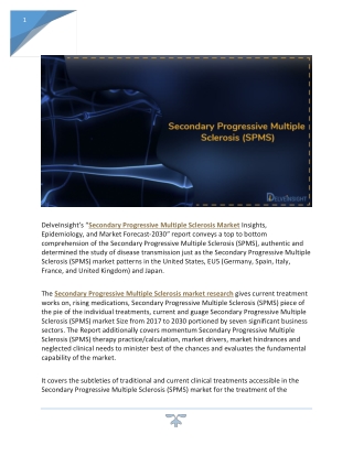 Secondary Progressive Multiple Sclerosis market