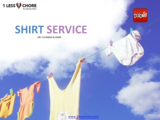 Best Shirt Service in Philadelphia at very Affordable Rates - 1Less Chore