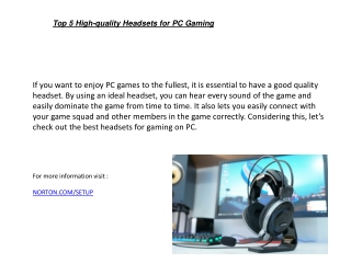 Top 5 High-quality Headsets for PC Gaming