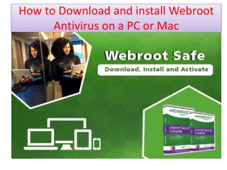 How to Download  Install and Activate Webroot on Windows - Webroot.com/safe