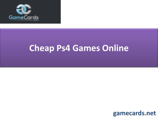 Cheap Ps4 Games Online
