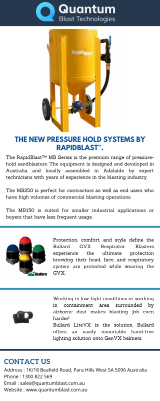 sandblasting equipment for sale