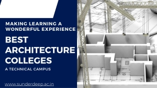 Top Architecture Colleges in Delhi | Admision Open | Sunderdeep Group of Institutions