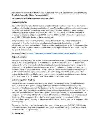 Data Center Infrastructure Market Trends, Industry Forecast, Applications, Growth Drivers, Trends & Demands - Global For
