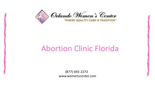 Abortion Clinic Florida Always Stand for Women’s Health recovery