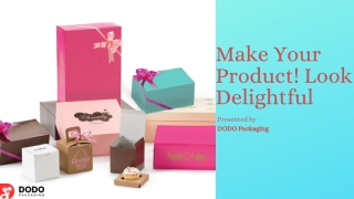 Make Your Product Look Delightful | Custom Bakery Boxes