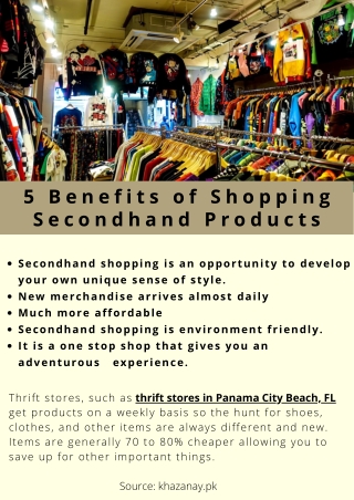 5 Benefits of Shopping Secondhand Products