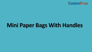 Attractive Paper Bags With Handles For Sale in USA