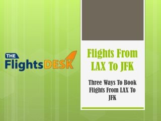 Flights From LAX To JFK