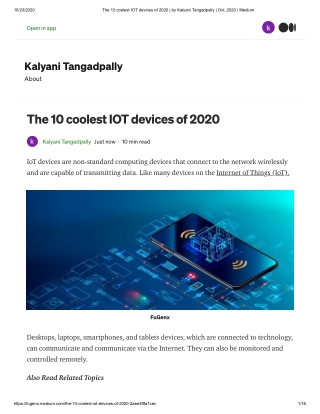 The 10 coolest IOT devices of 2020