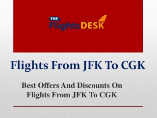 Flights From JFK To CGK