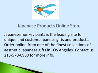 Japanese Products Online Store