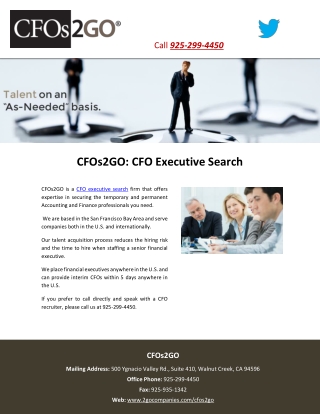 CFOs2GO: CFO Executive Search