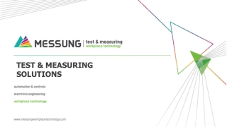 Turnkey solutions for  Test & Measuring environments to enhance ease, safety and productivity