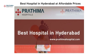 Best Hospital in Hyderabad at Affordable Prices