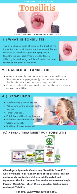 Tonsillitis - Causes, Symptoms & Herbal Treatment