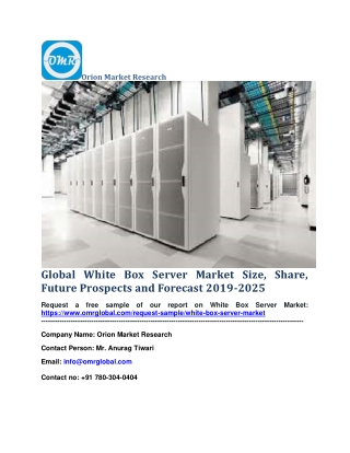 Global White Box Server Market Size, Share, Future Prospects and Forecast 2019-2025