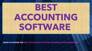 Best Accounting software | Trends & Recent Developments | Competitive Leadership Mapping Terminology