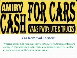 Car Removal Tarneit