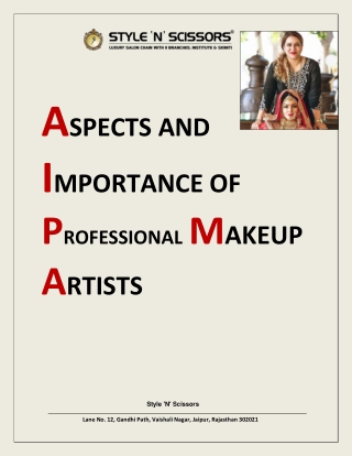 ASPECTS AND IMPORTANCE OF PROFESSIONAL MAKEUP ARTISTS