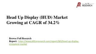 Head Up Display (HUD) Market Growth Outlook, Industry Insight, Key Drivers and Business Opportunity