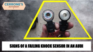 Signs of a Failing Knock Sensor in an Audi