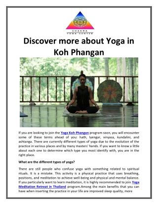 Yoga in Koh Phangan