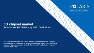 5G Chipset Market Size Worth $28.79 Billion By 2027 | CAGR: 47.6% |