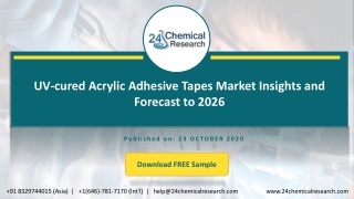 UV-cured Acrylic Adhesive Tapes Market Insights and Forecast to 2026