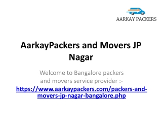 Packers and Movers JP Nagar | House Shifting Services in Jp Nagar