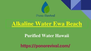 Best Purified Water Hawaii by Pono Revival