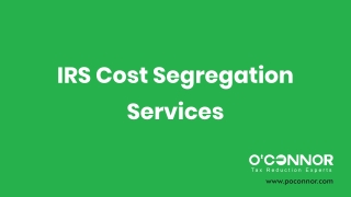IRS Cost Segregation Services