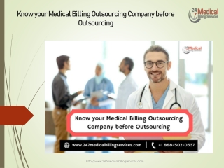 Know your Medical Billing Outsourcing Company before Outsourcing