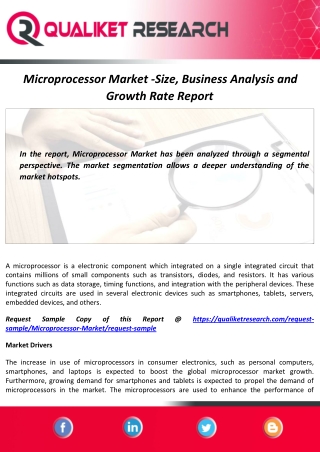Microprocessor Market Size, Latest Trends, Analysis and Forecast Report to 2027