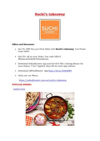 5% off - Suchi’s takeaway Restaurant Bankstown, NSW