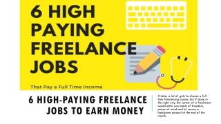 6 High-Paying Freelance Jobs To Earn Money