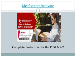 Mcafee.com/activate - Steps to Get McAfee With Product key 2020