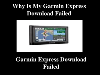 Why Is My Garmin express download failed