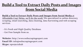 Build a Tool to Extract Daily Posts and Images from Social Media