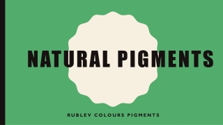 Rublev Colours Pigments For Sale | Natural Pigments