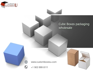 Cube Boxes packaging wholesale Make Your Own