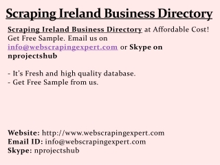 Scraping Ireland Business Directory