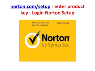 www.norton.com/setup - enter product key - Login Norton Setup