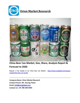 China Beer Can Market Size, Industry Trends, Share and Forecast 2020-2026