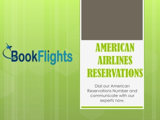 AMERICAN AIRLINES RESERVATIONS