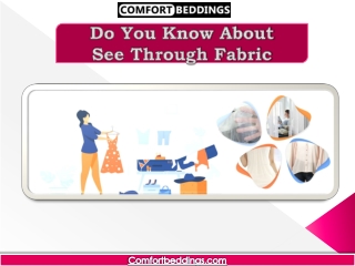 Do you Know About See Through Fabric