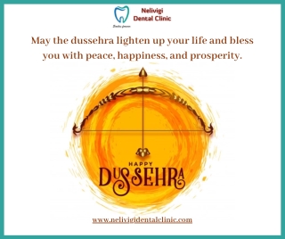 Happy Dussehra 2020 | Best Dental Clinic in Bangalore | Nelivigi Dental Clinic