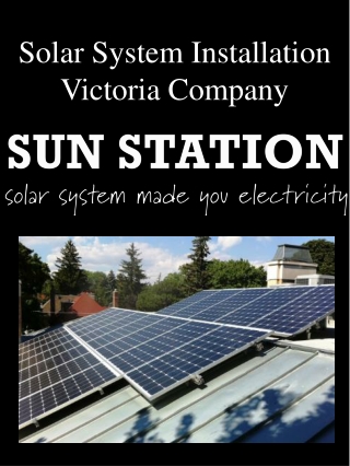 Solar System Installation Victoria Company