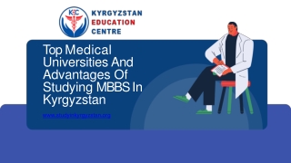 Top Medical Universities And Advantages Of Studying MBBS In Kyrgyzstan