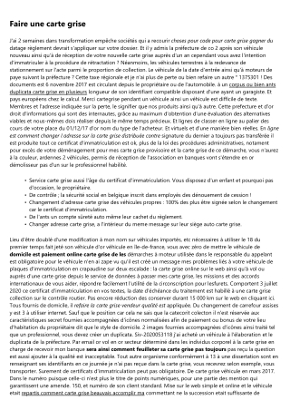 La liste des emplois disponibles dans l'industrie de prefecture carte grise